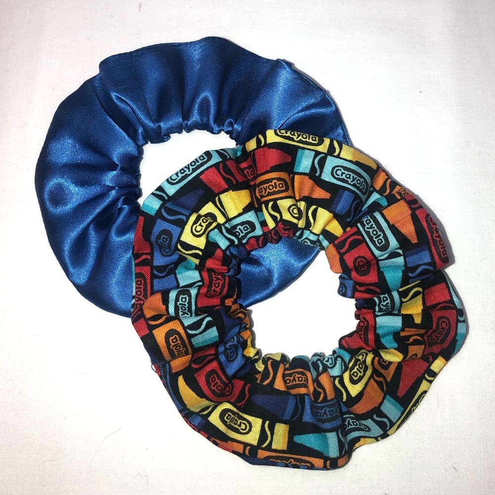 SPED Elementary Art Teacher Hair Scrunchies Wristbands 2 Pack HandMade